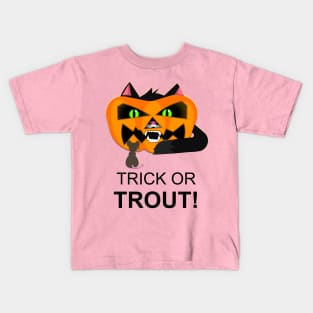 Trick or Trout (4) Kids T-Shirt